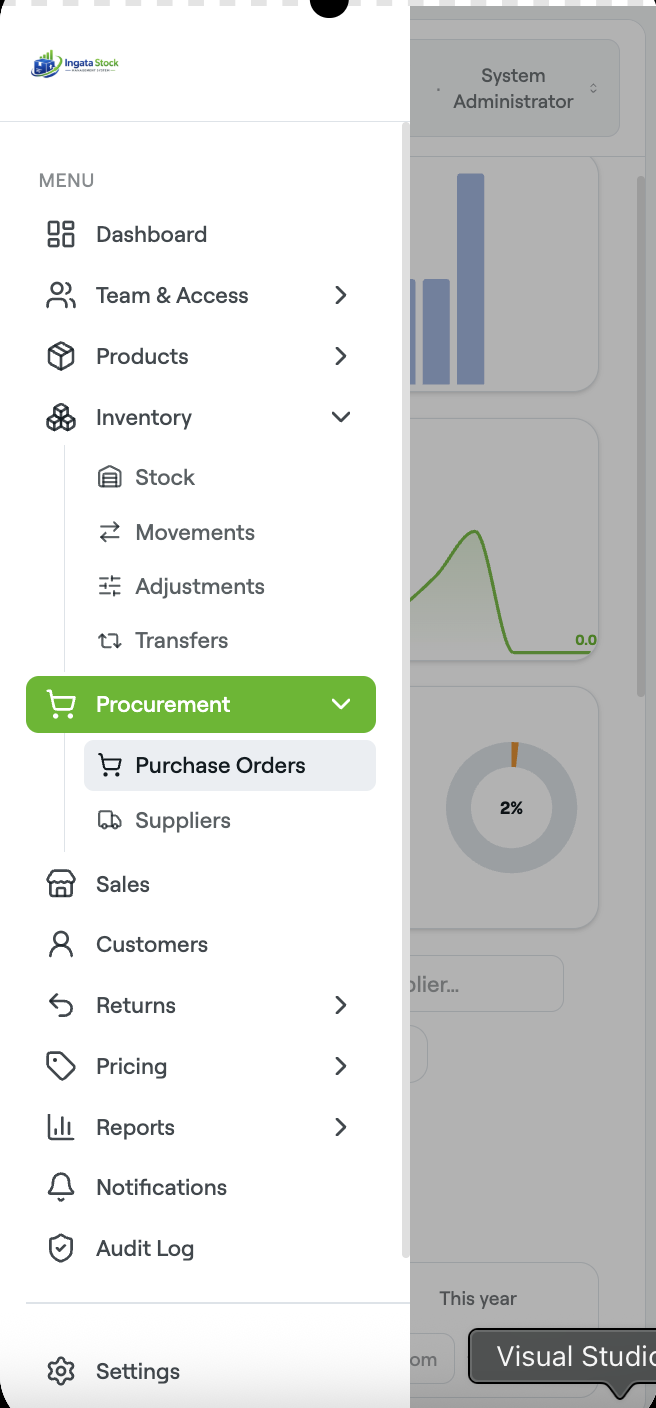 Ingata Stock on mobile